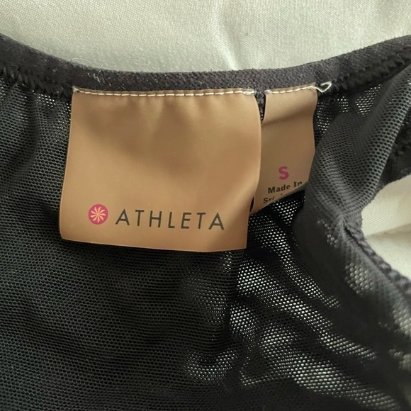 Athleta, black and white stripe tank top - Picture 5 of 5